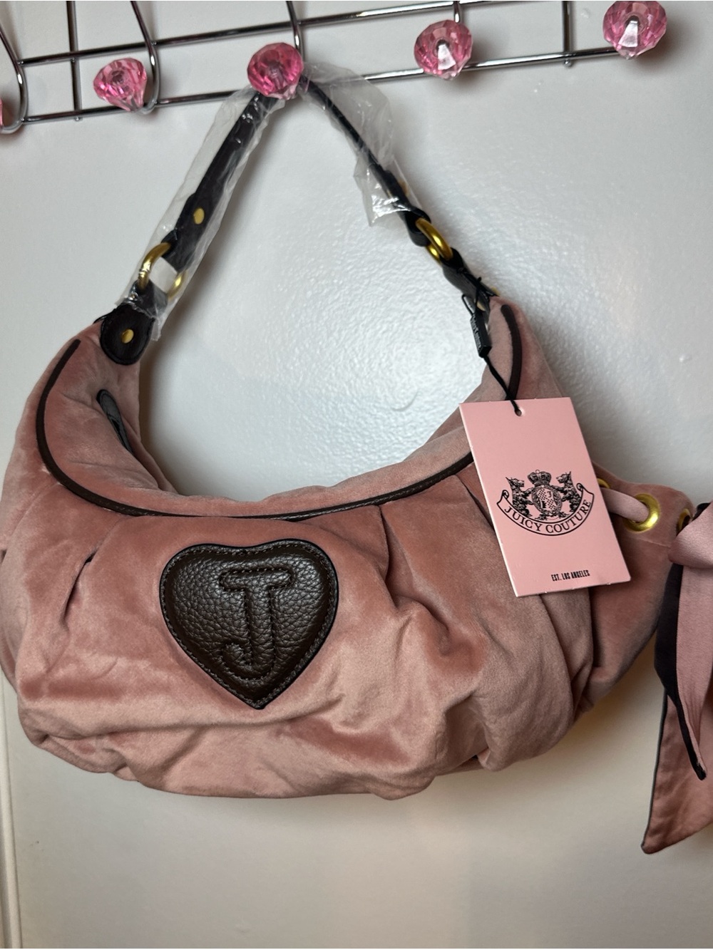 Juicy Couture Dusty Pink Hobo Daydreamer Shoulder Bag - Picture 5 of 7